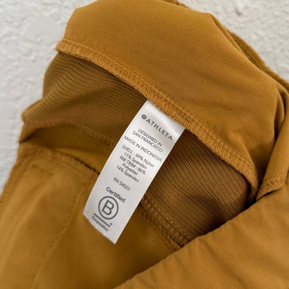 ATHLETA Textured Brooklyn High Rise Ankle Jogger Pants in Tuscan Gold Size 2 - Picture 12 of 15